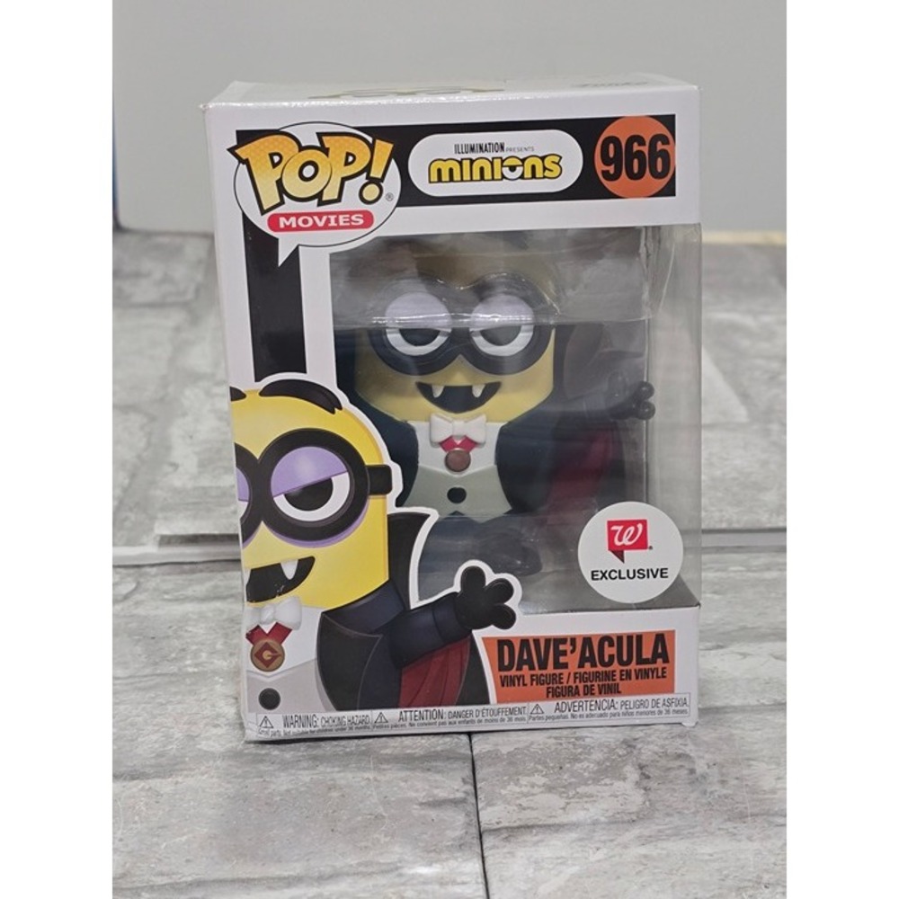 NEW Funko Pop! Movies: Illumination Minions DAVE'ACULA Damaged Box New